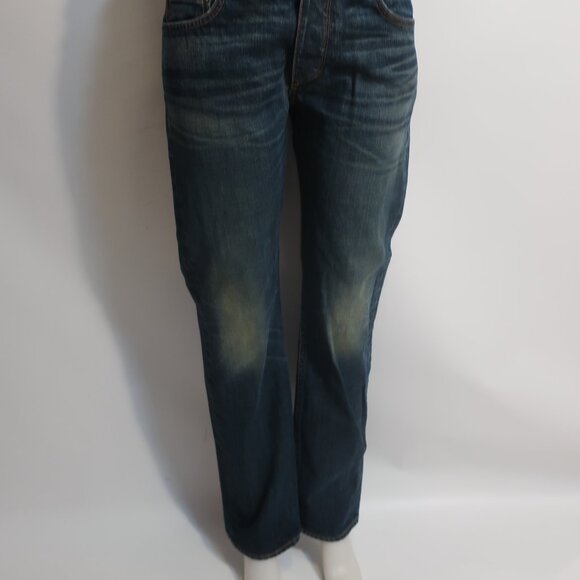 Mens Rag & Bone Slim Straight Dark Blue Jeans 32 - Picture 2 of 7